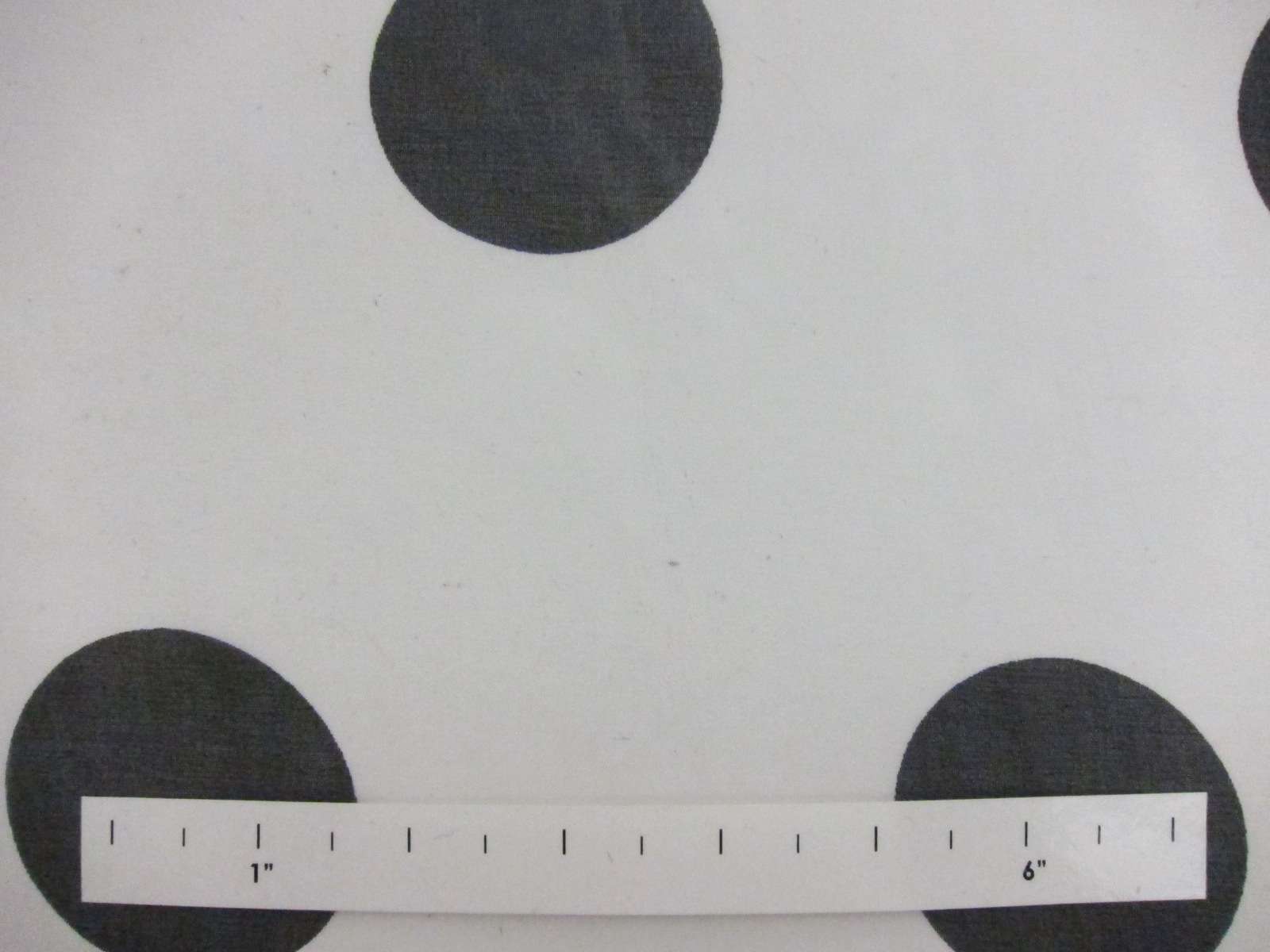 Printed Silk Chiffon Black Dot On White Background