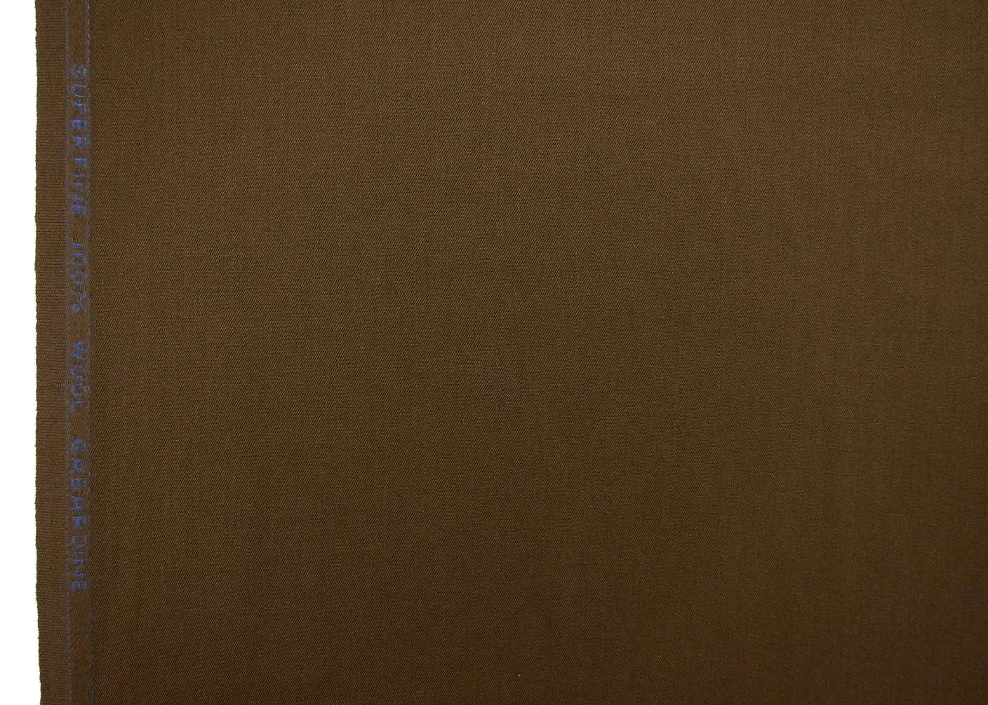 Wool Gabardine in Chocolate0