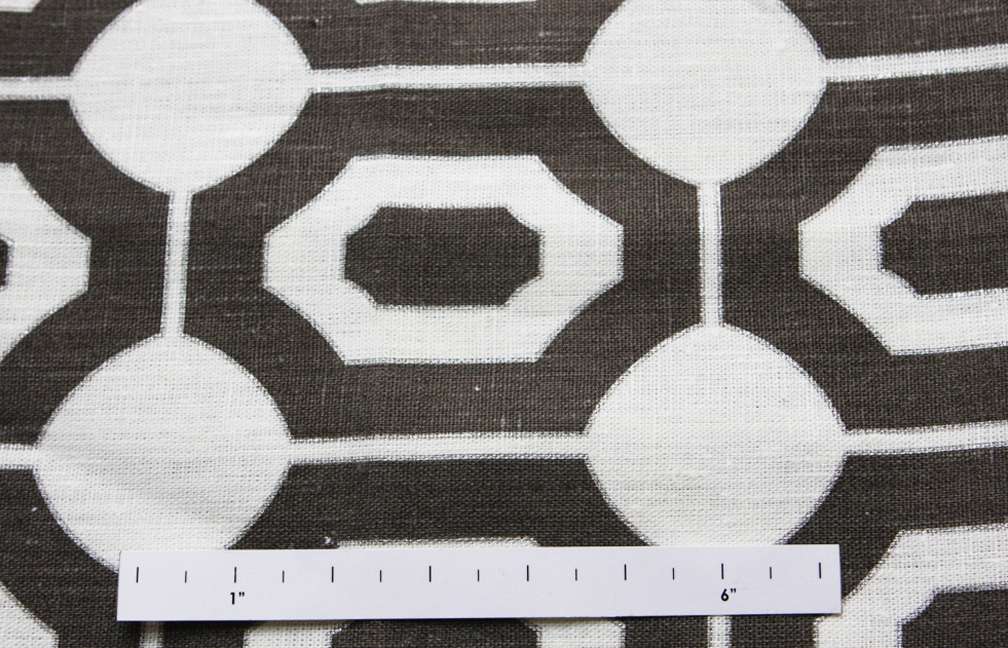 Linen Upholstery Geometric Print1