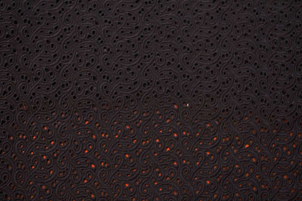 Cotton Eyelet in Black0