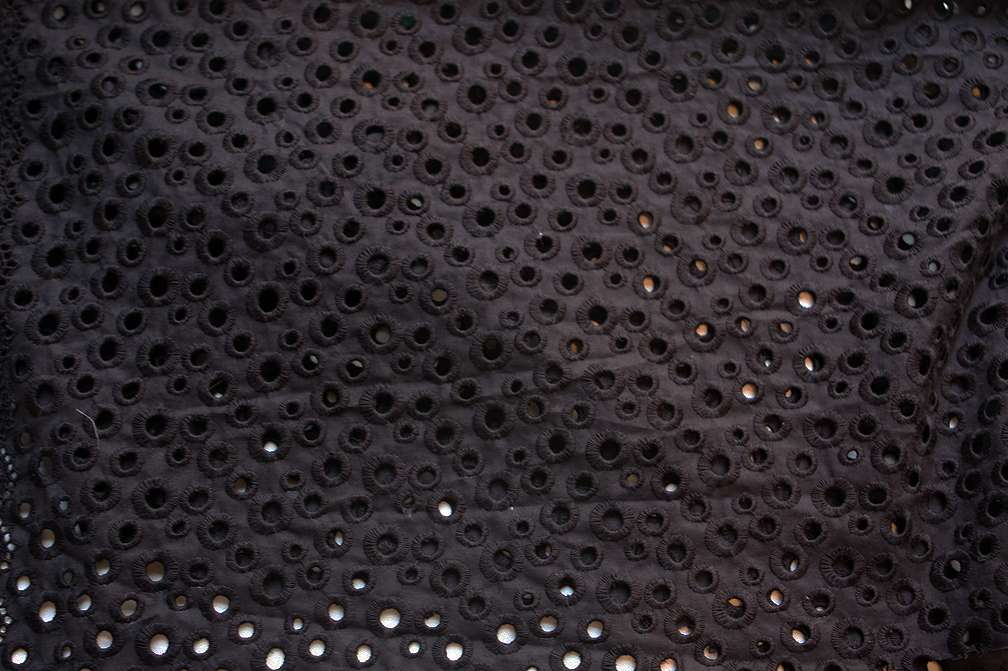 Cotton Eyelet in Black2