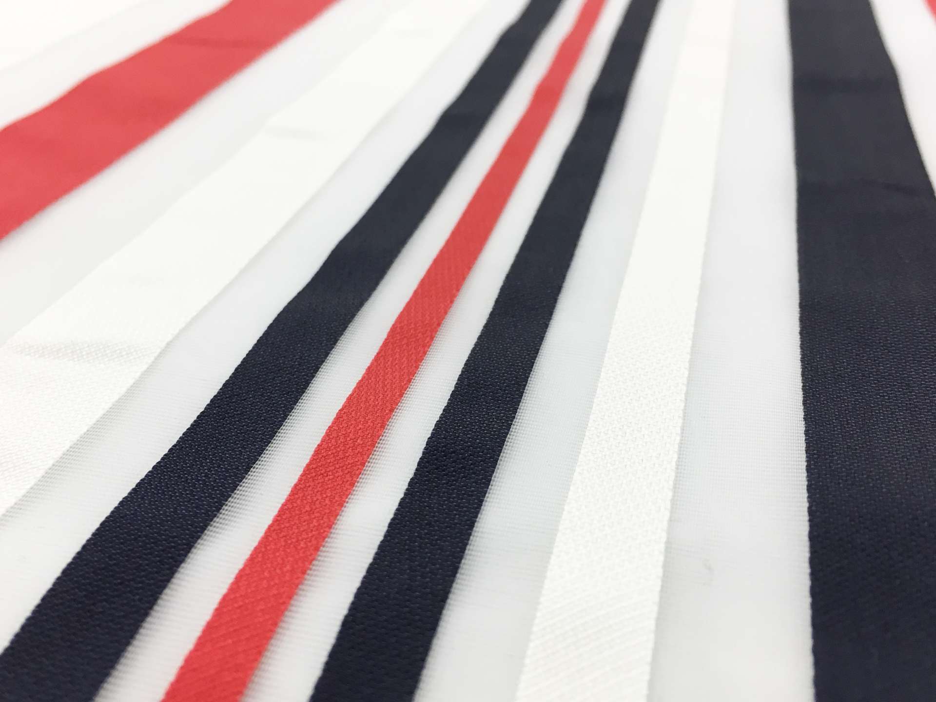 Viscose Blend Striped Organza2