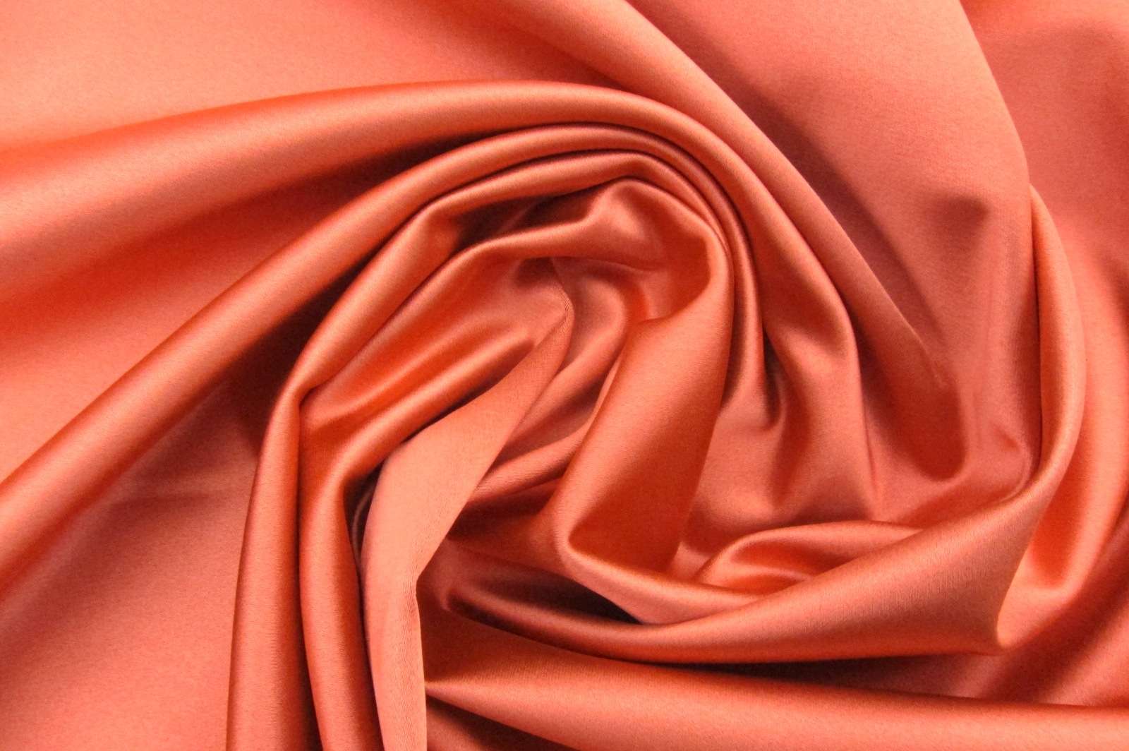 Armani Stretch Satin in Mandarin Orange