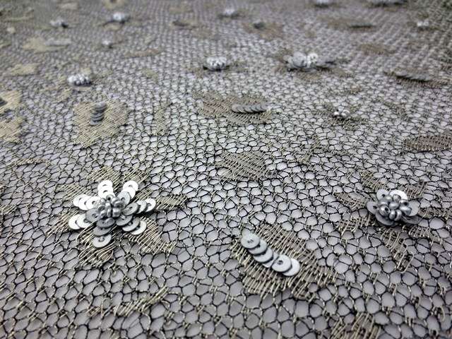 Beaded Metallic Chantilly Lace2