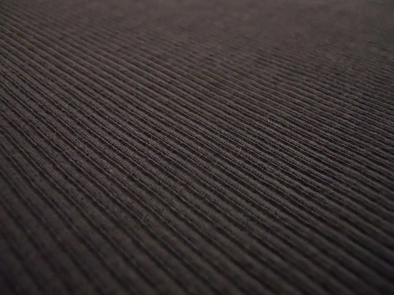 Virgin Wool Rib Knit in Dark Grey1