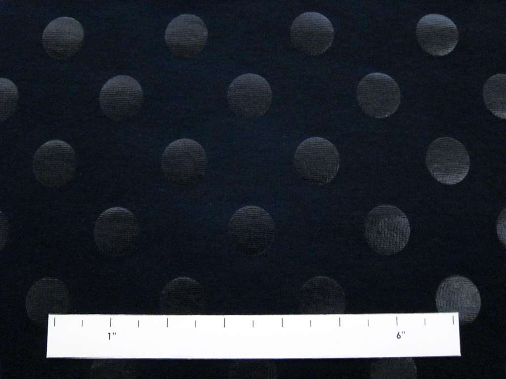 Cotton Blend Knit With Polka Dots in Navy1