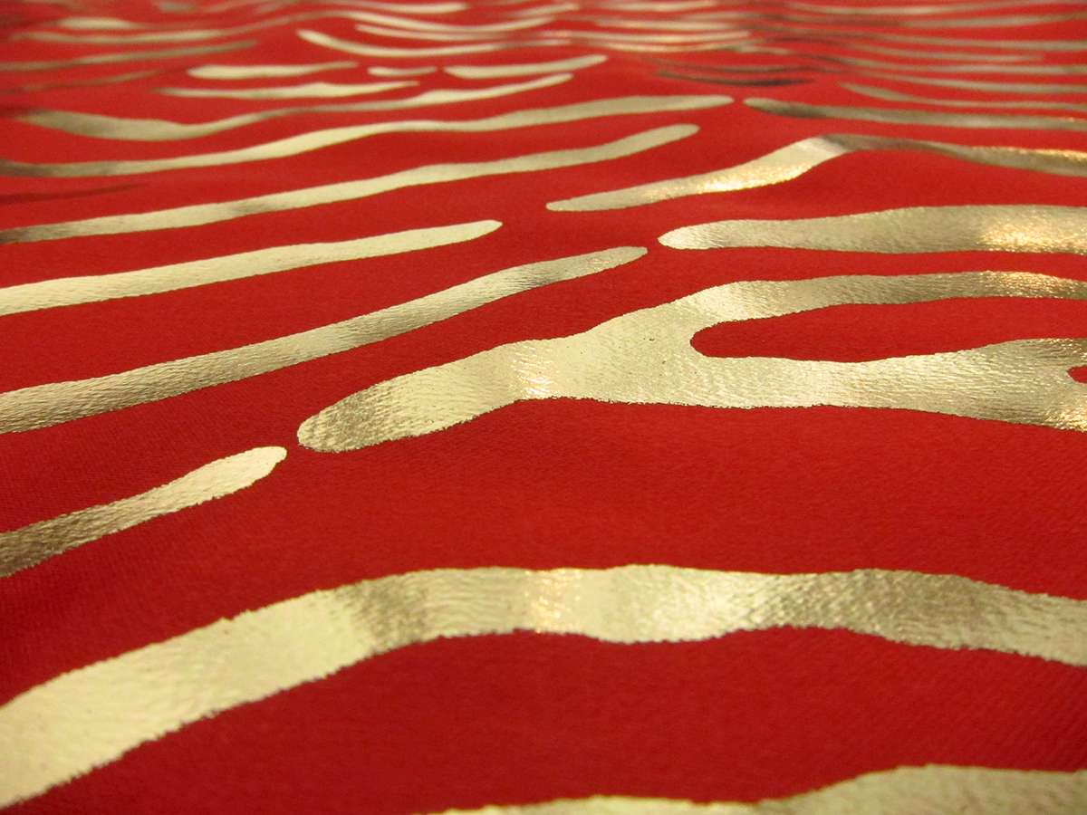 Metallic Printed Silk Charmeuse1