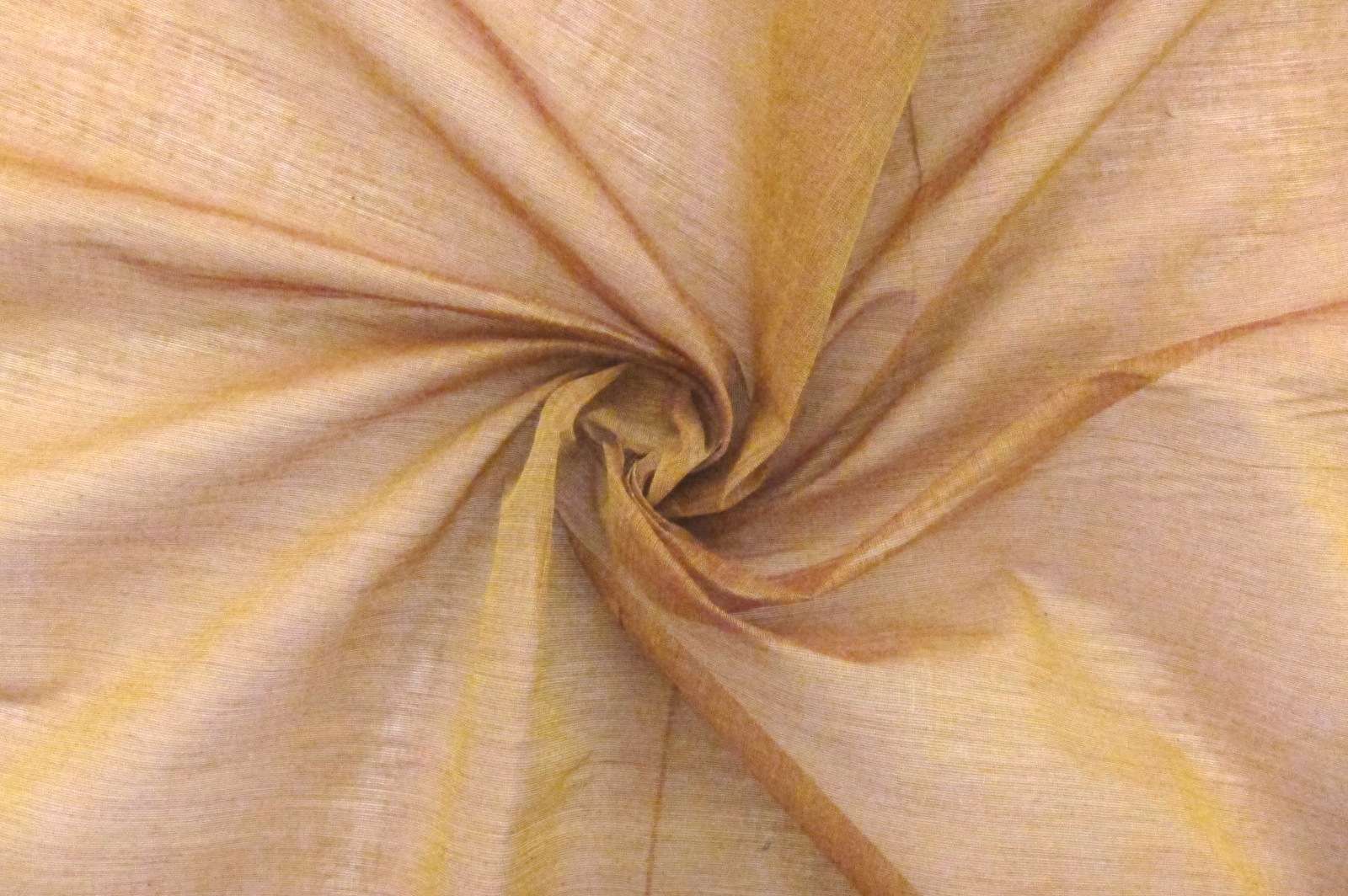 Indian Sheer Cotton in Rustic Orange