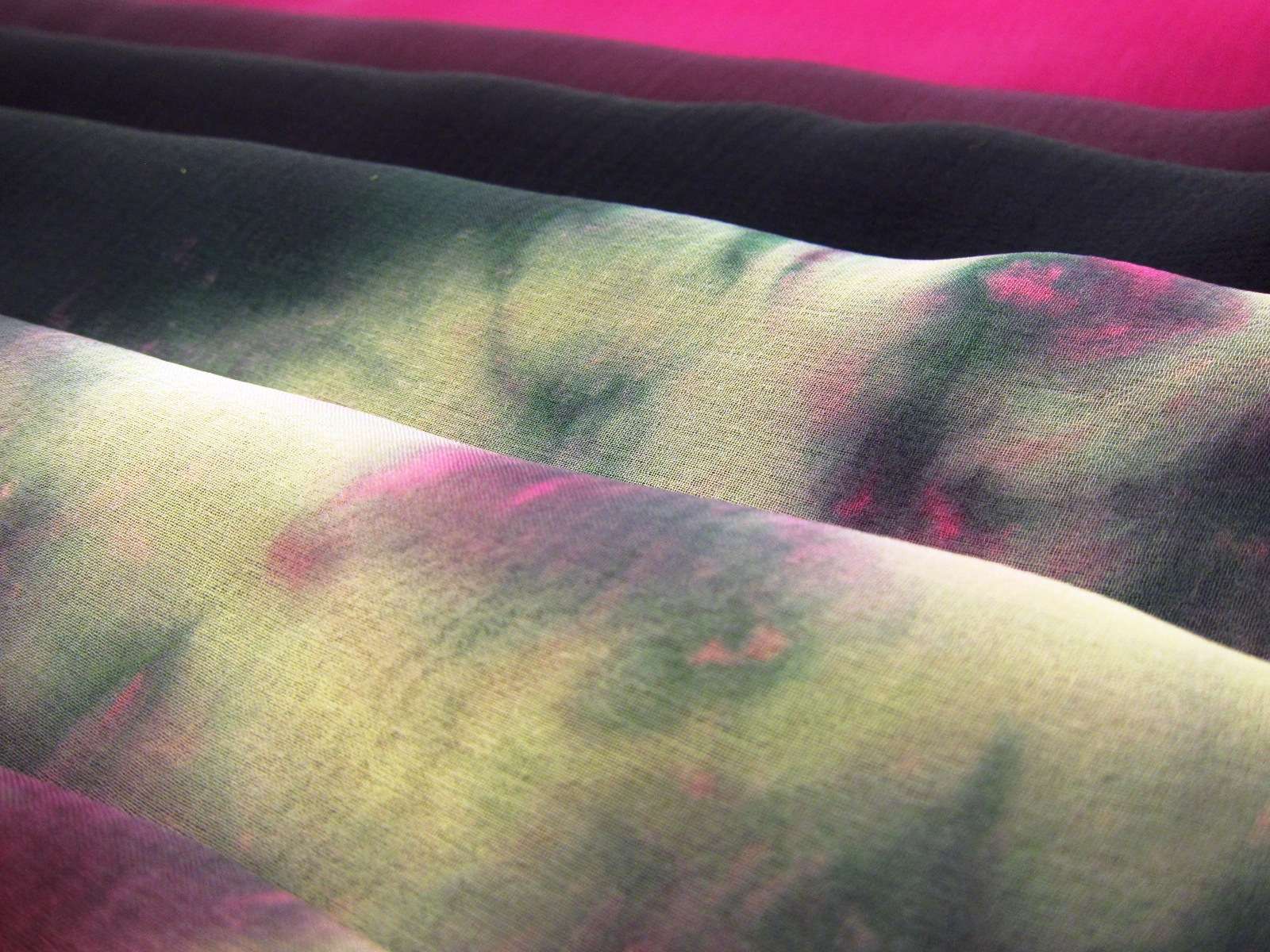 Tie Dye Ombré Silk Chiffon1