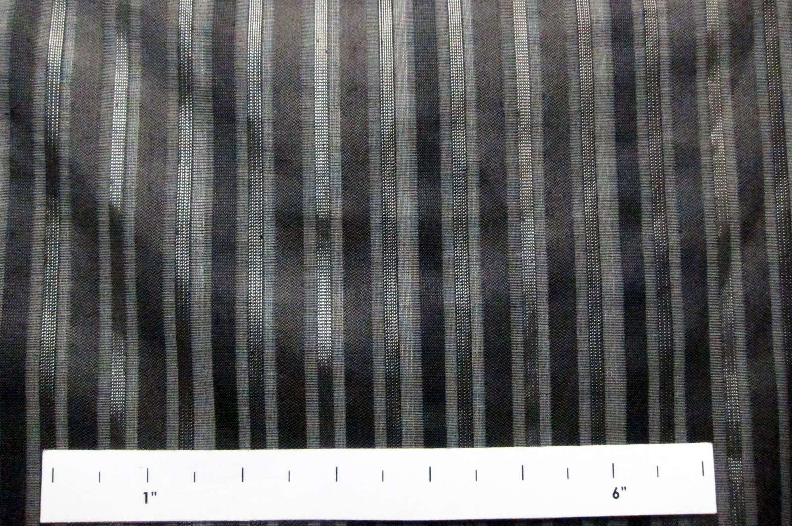 Silk Metallic Striped Organza1