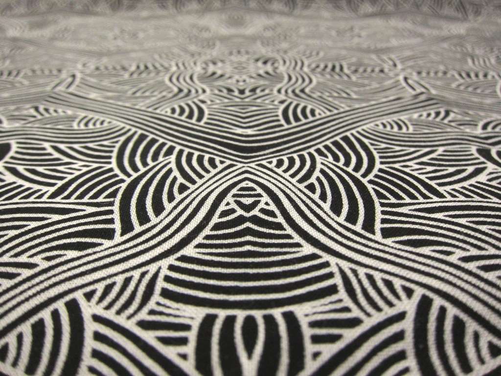 Australian Cotton Print With Aboriginal Motif2