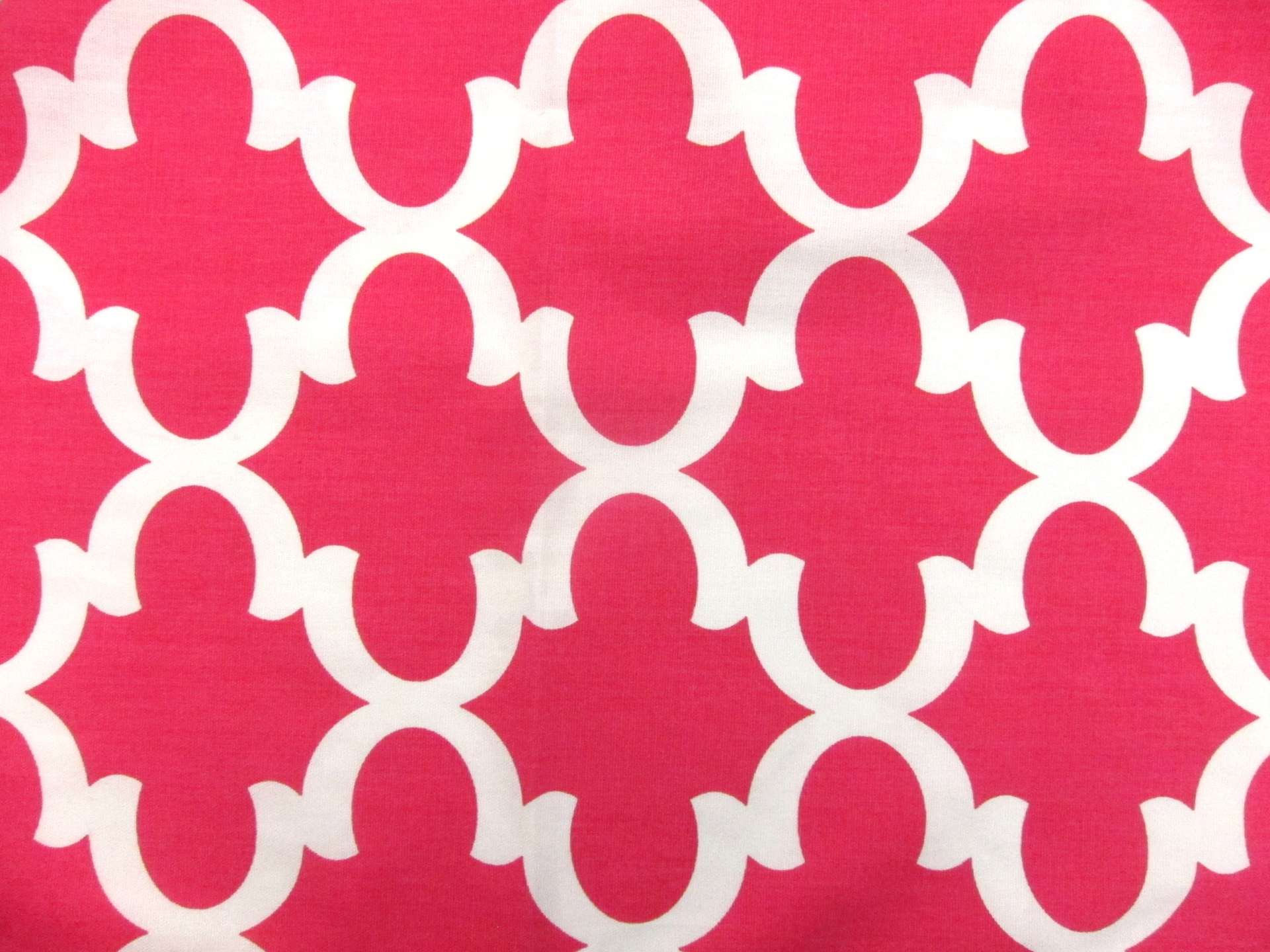 Cotton Canvas Print in Hot Pink