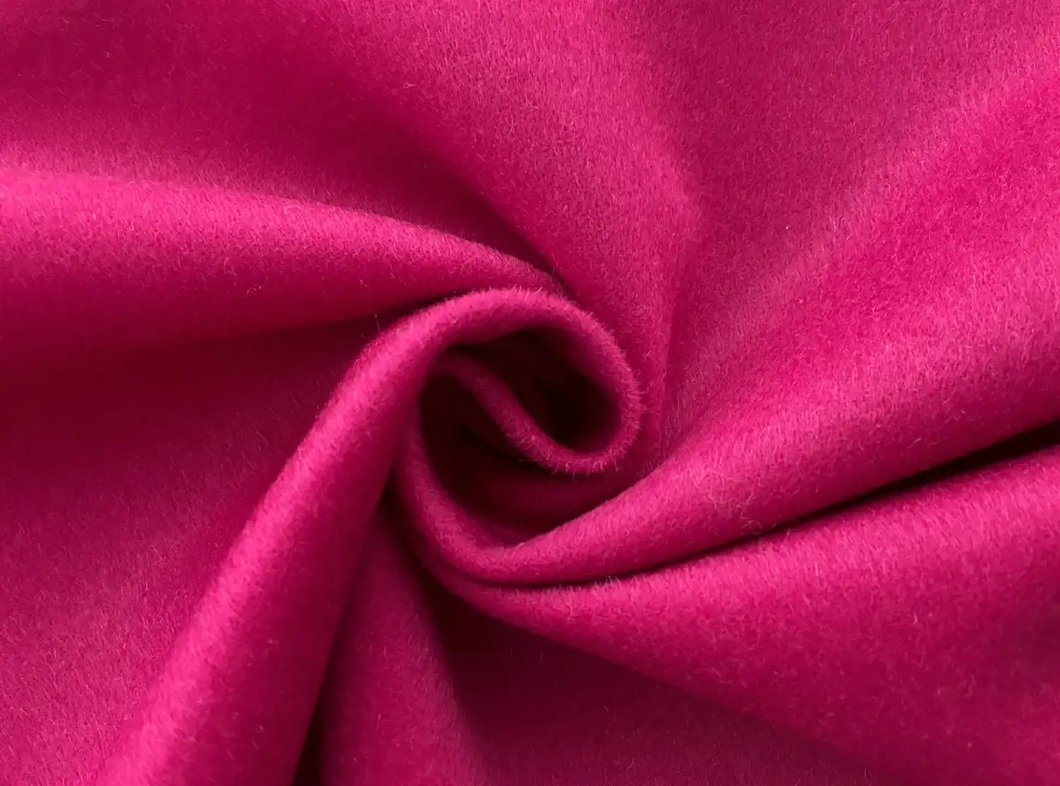 Virgin Wool Coating in Fuchsia1