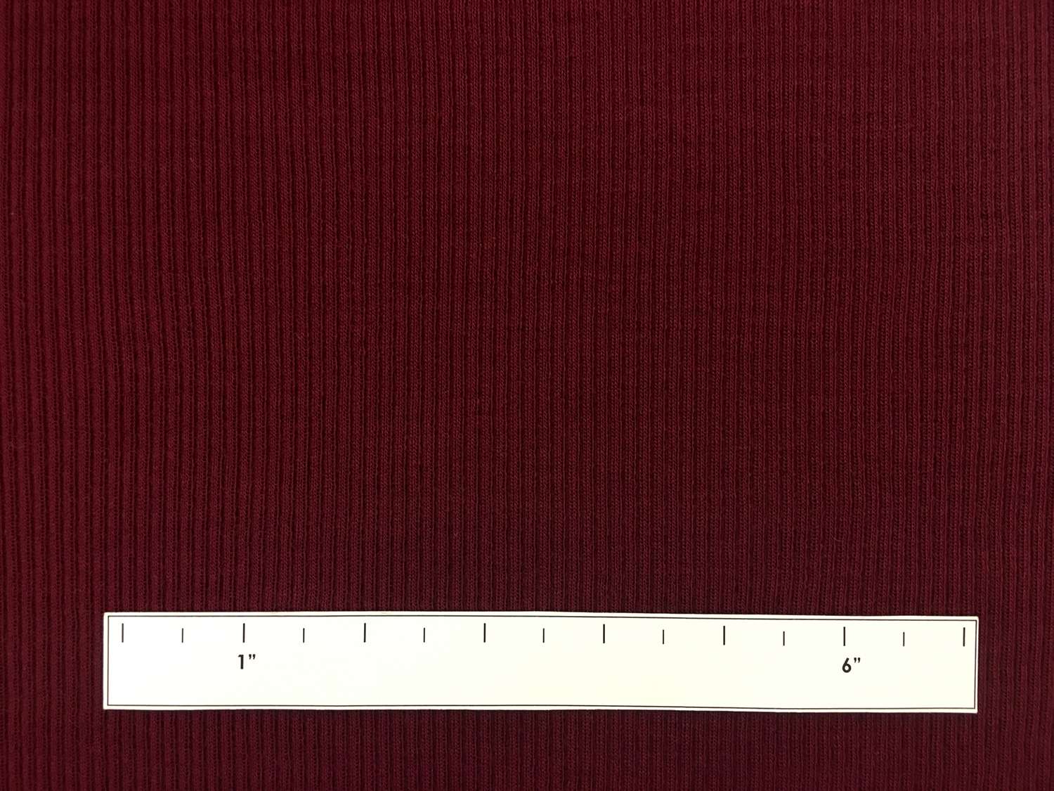 Virgin Wool Rib Knit in Cranberry1