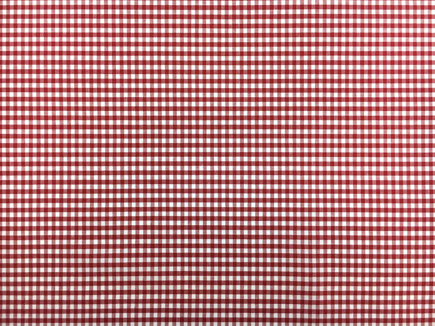 1/8" Cotton Gingham in Red0