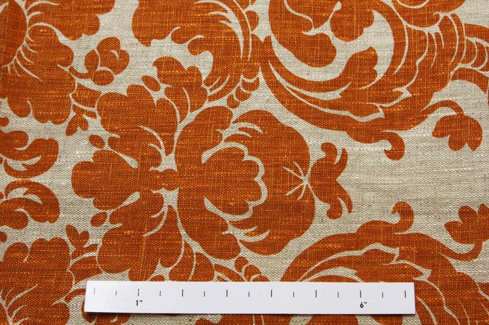 Linen Upholstery Filigree Print2