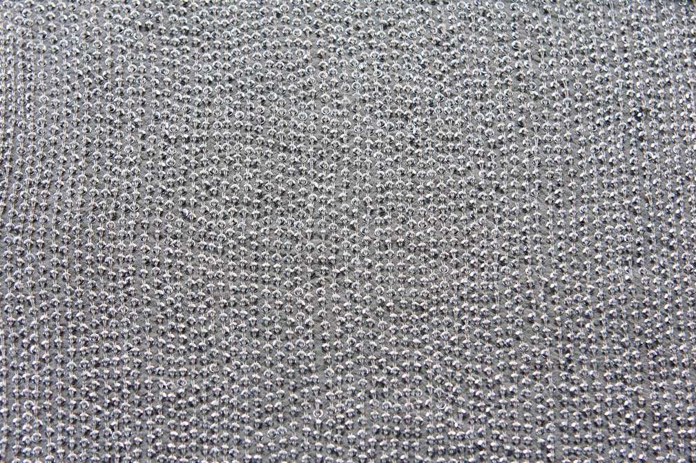 Sequins on Silk Chiffon0