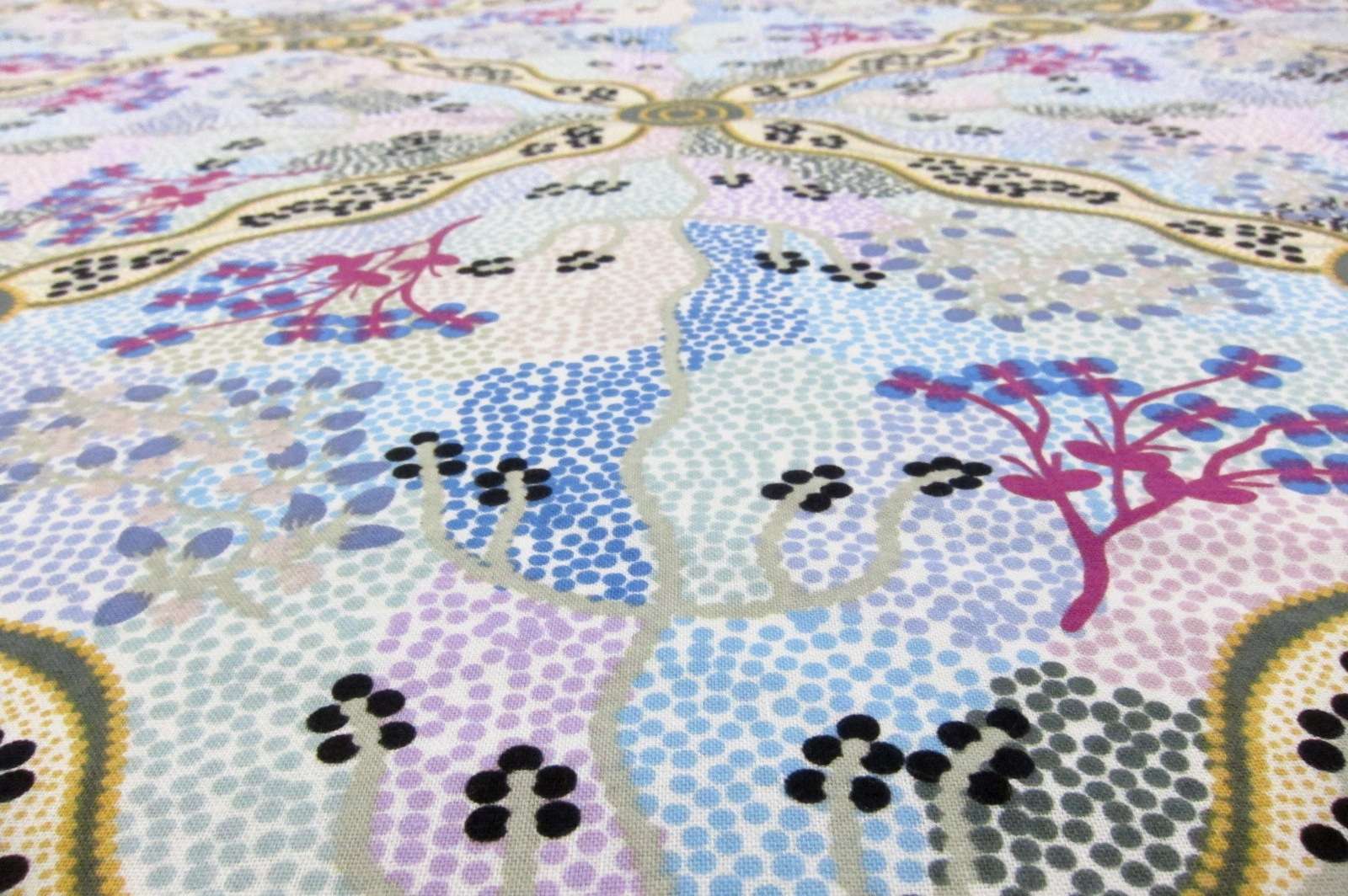 Australian Cotton Print With Aboriginal Motif2