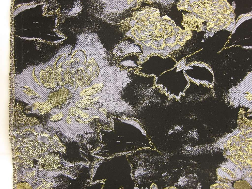 Stretch Metallic Jacquard0