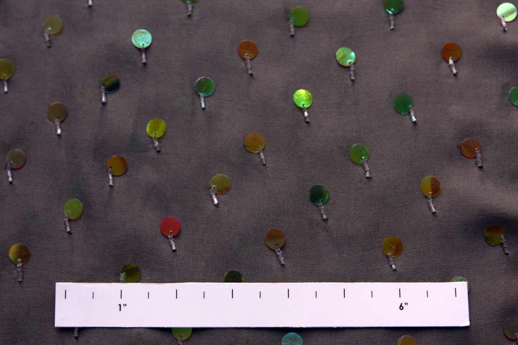 Paillettes on Silk Chiffon1