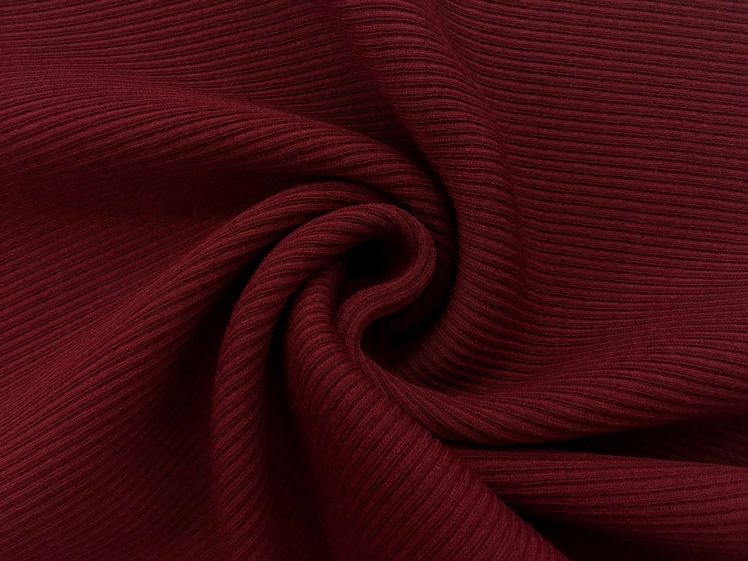 Virgin Wool Rib Knit in Cranberry2