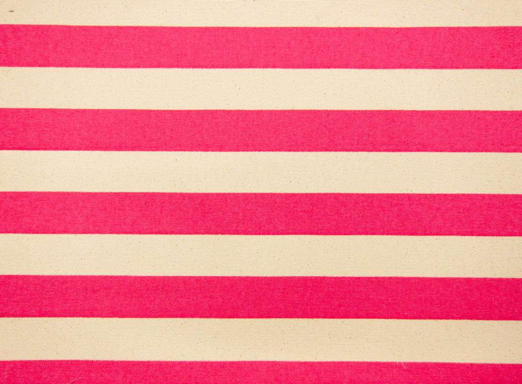Japanese Cotton Canvas 1.25" Stripe In Pink And Natural1