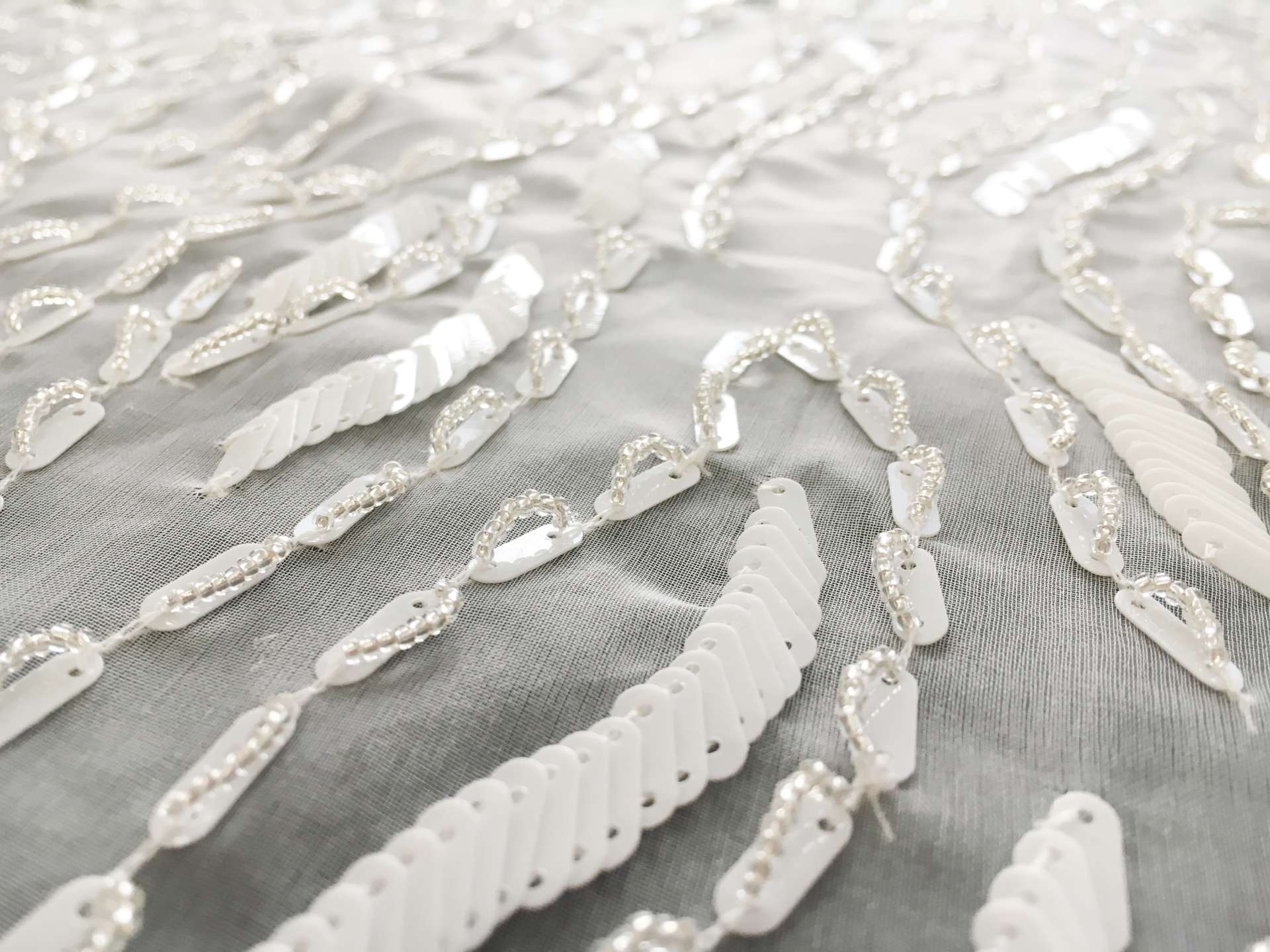 Beaded Silk Organza Panel2