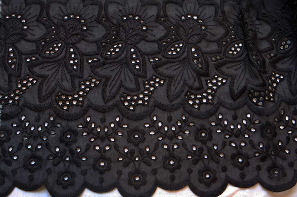 Cotton Eyelet in Black2