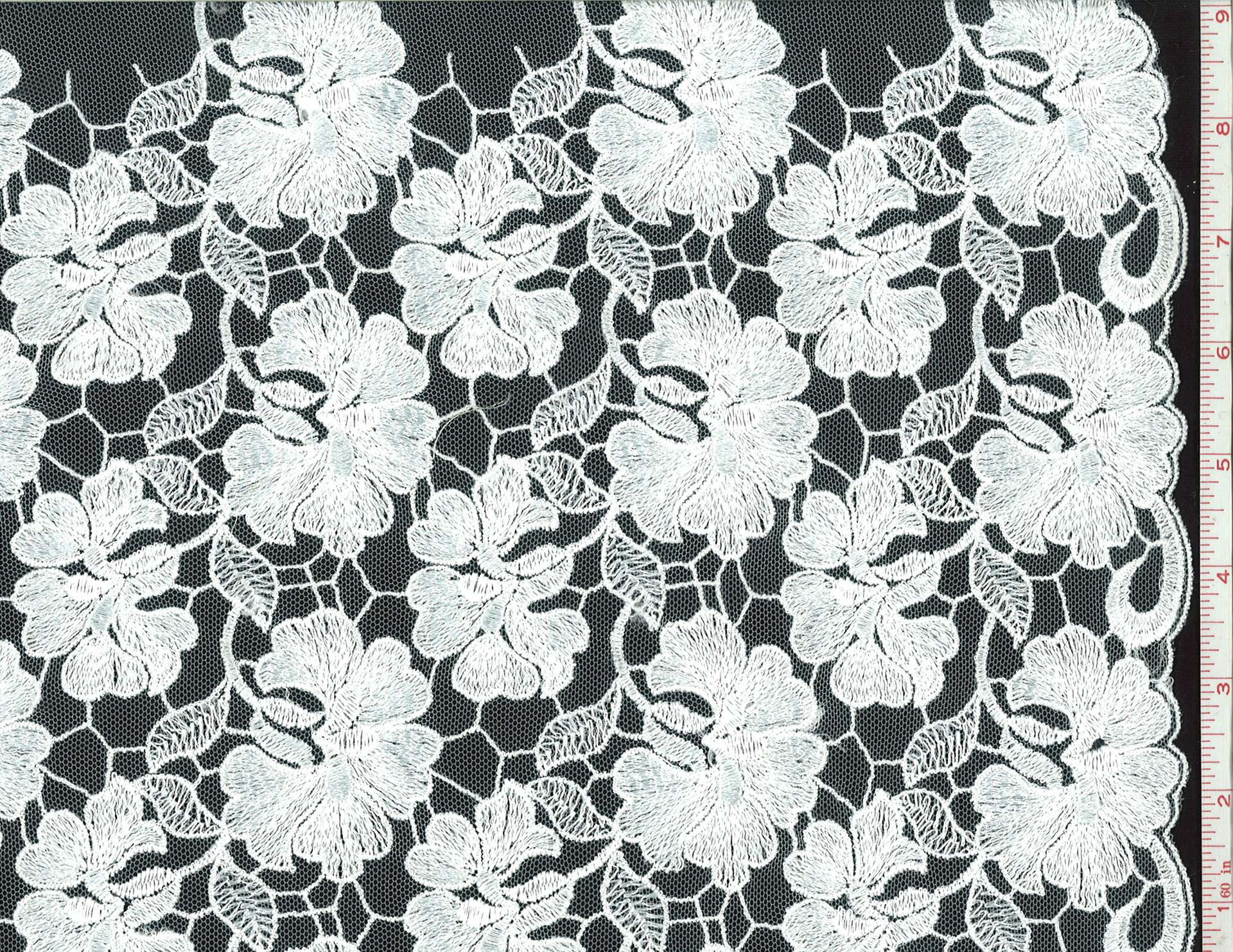 Ivory Embroidered Illusion0