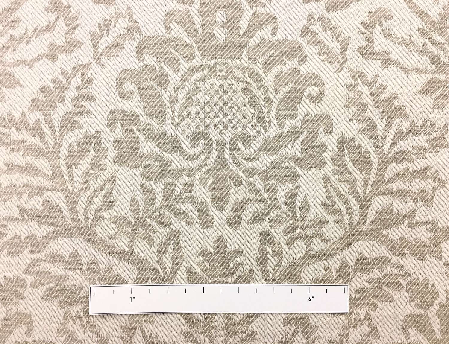 Doubleface Linen Upholstery Filigree Damask3