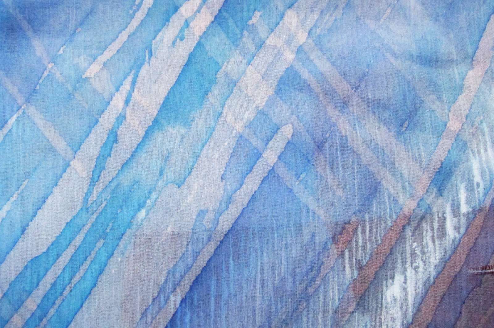 Hand Painted Silk Organza0
