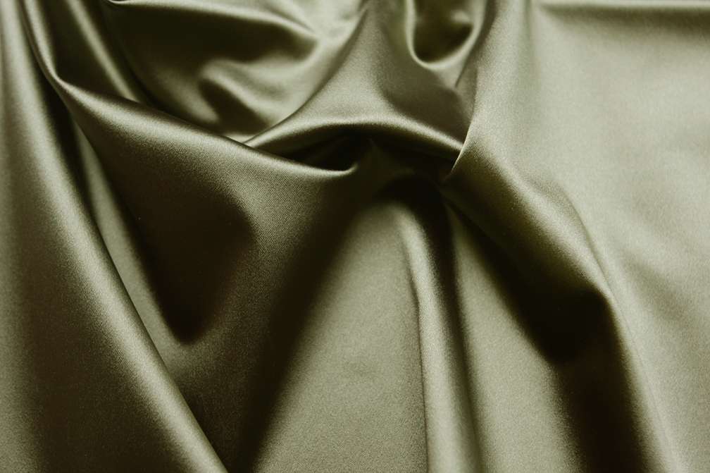 Armani Triacetate Stretch Satin in Olive Green