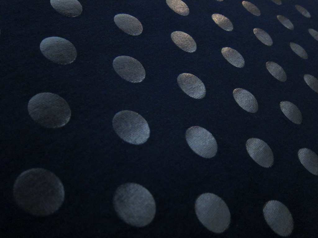 Cotton Blend Knit With Polka Dots in Navy2