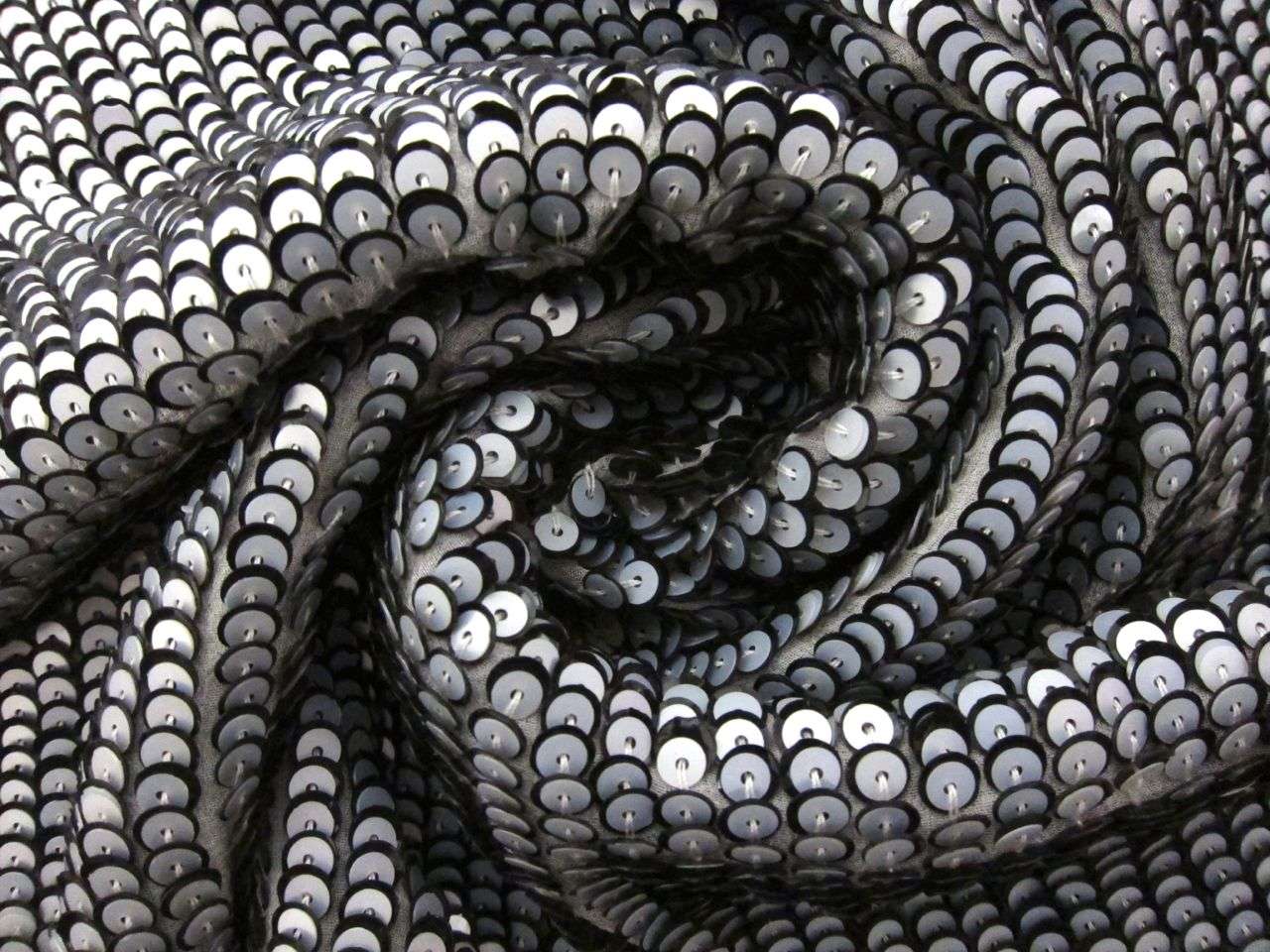 Layered Sequins on Silk Chiffon 1