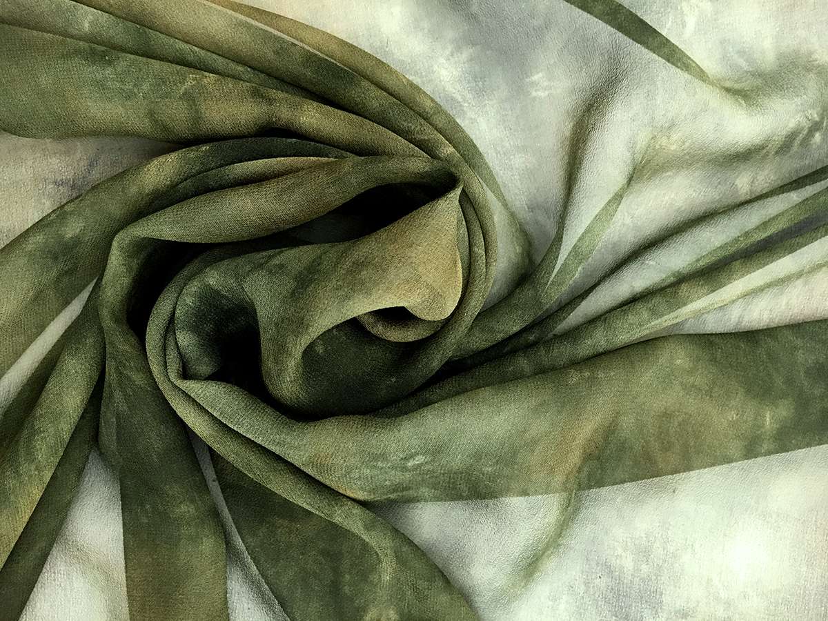 Tie Dye Silk Chiffon0