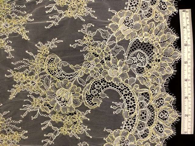 Metallic Alençon Lace0