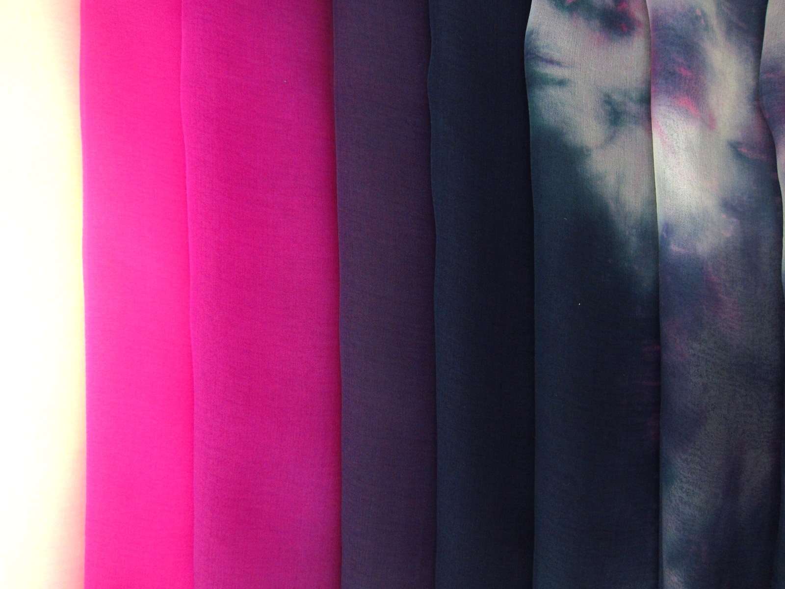 Tie Dye Ombré Silk Chiffon0