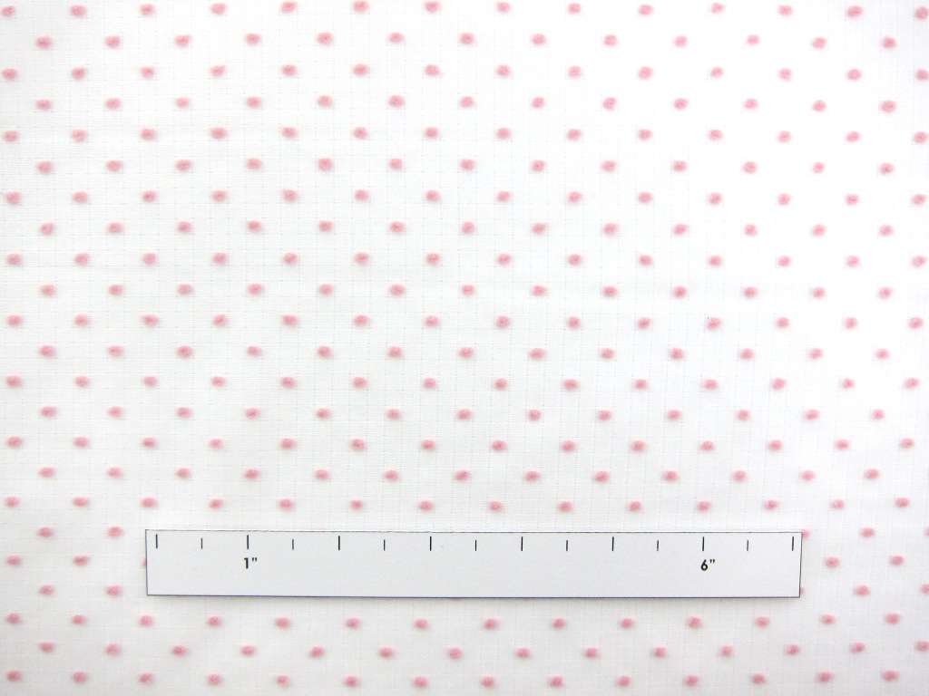 Cotton Plumetis in Pink1