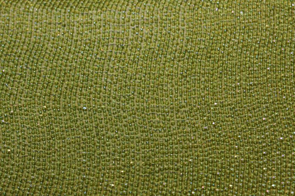 Sequins on Silk Chiffon0