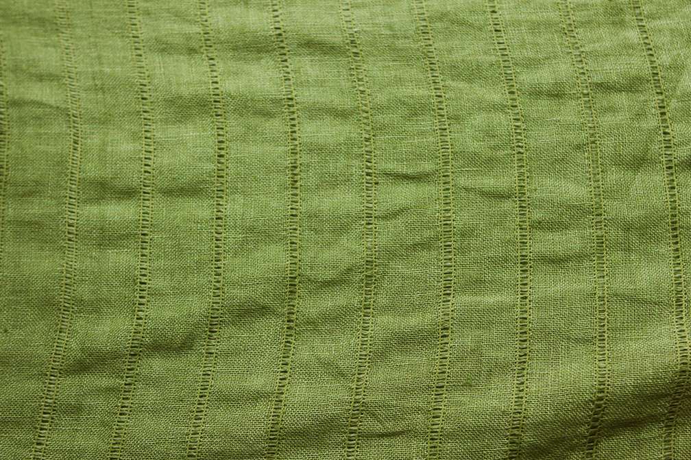 Linen Fagotting Green0