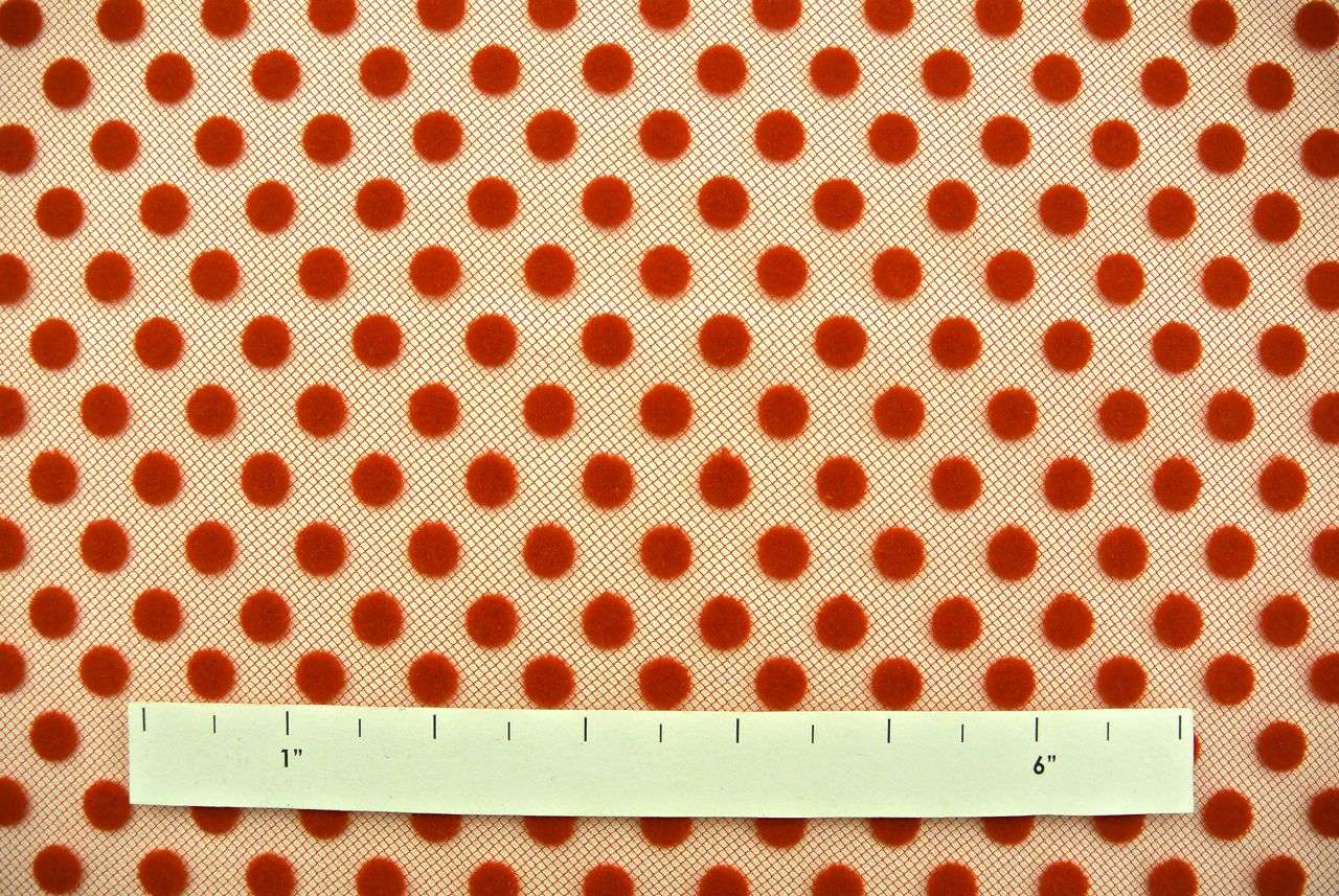 Polka Dotted Flocked Tulle1