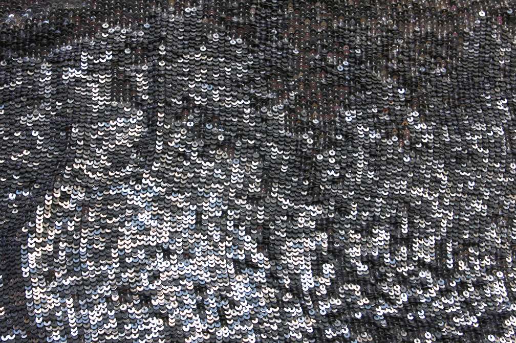 Sequins on Silk Chiffon0