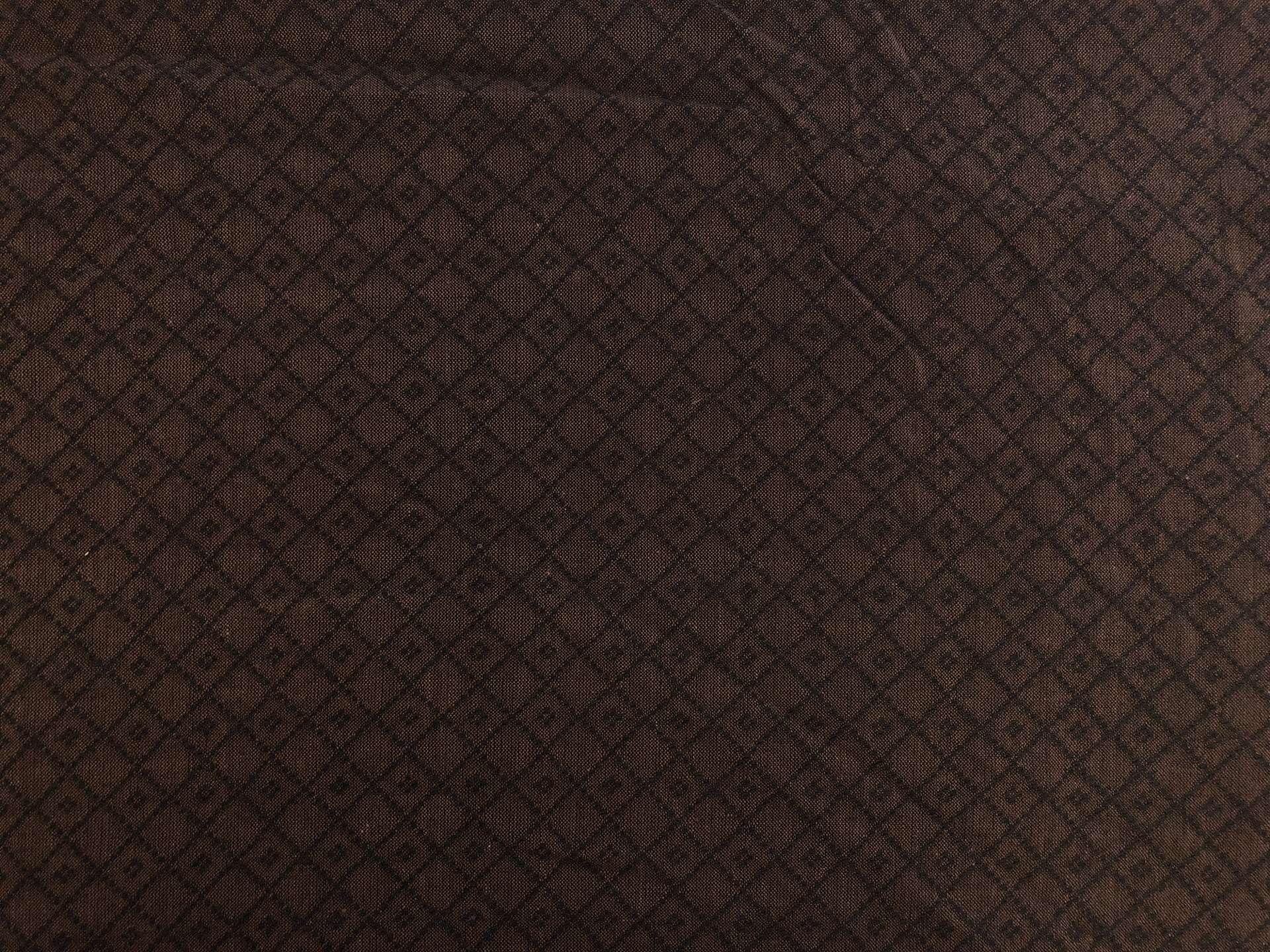 Cotton Woven Novelty in Dark Brown