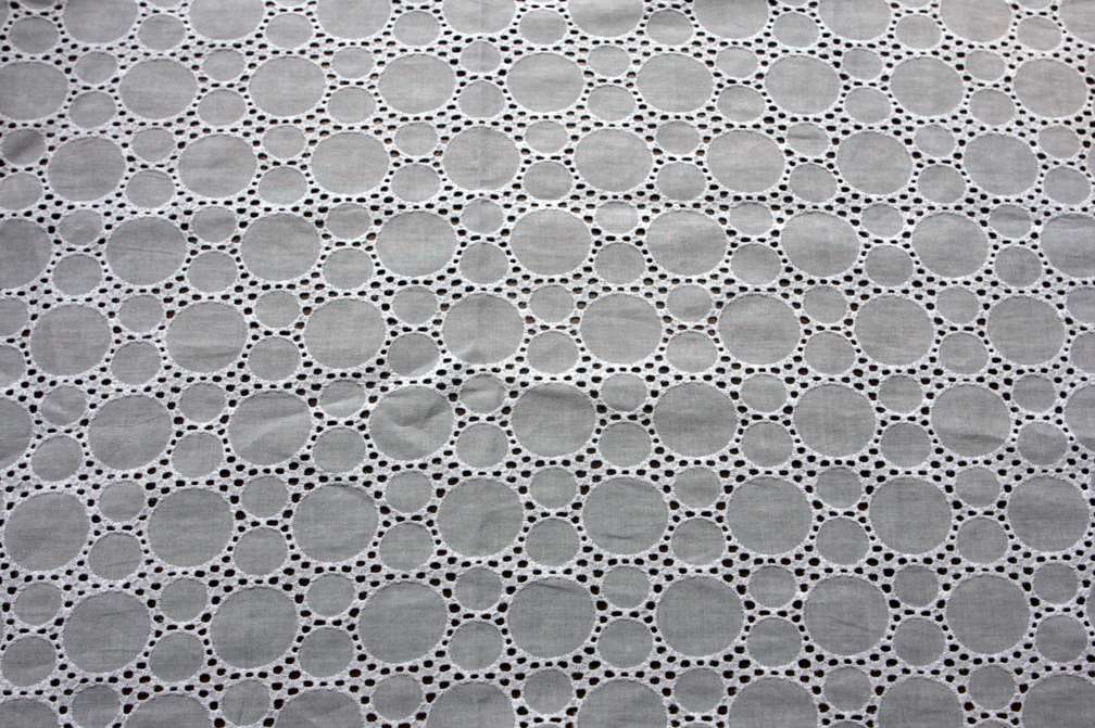Cotton Eyelet in White2
