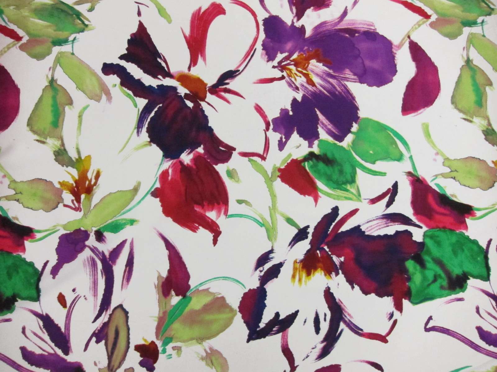 Printed Silk Charmeuse0