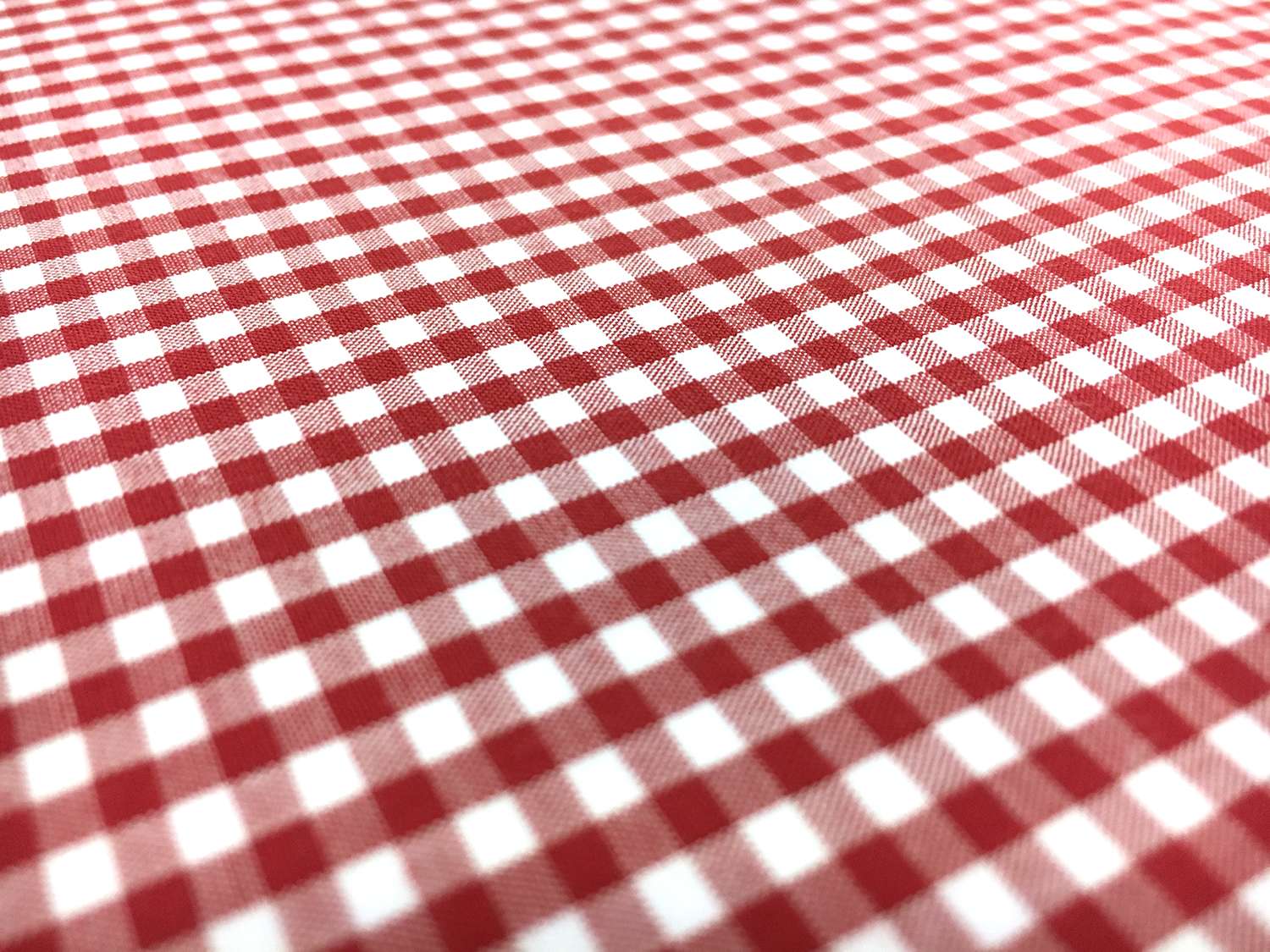 1/8" Cotton Gingham in Red