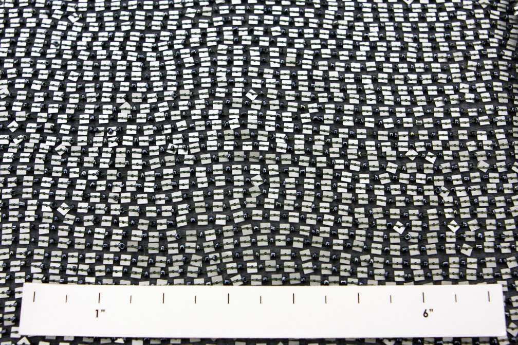 Sequins on Silk Chiffon1