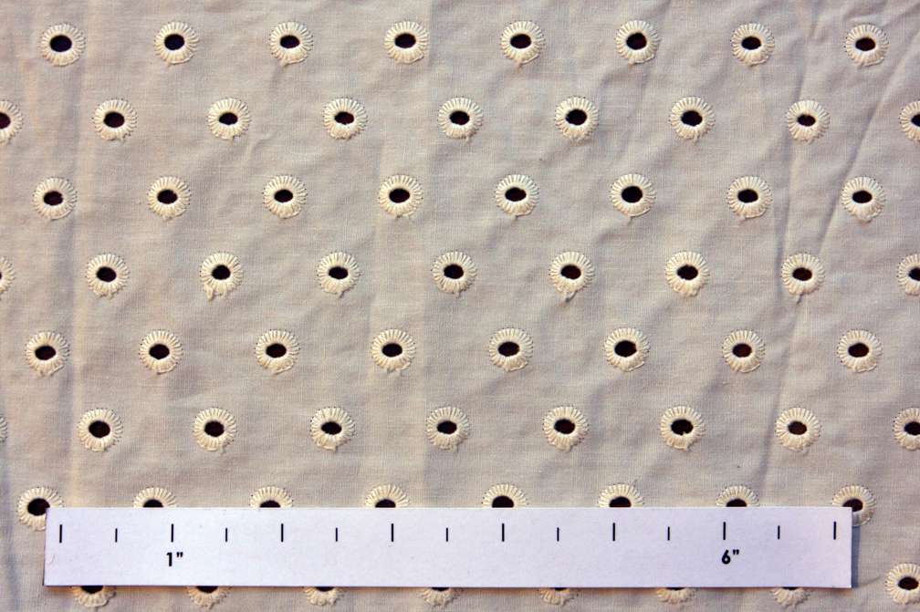 Cotton Eyelet in Cream0