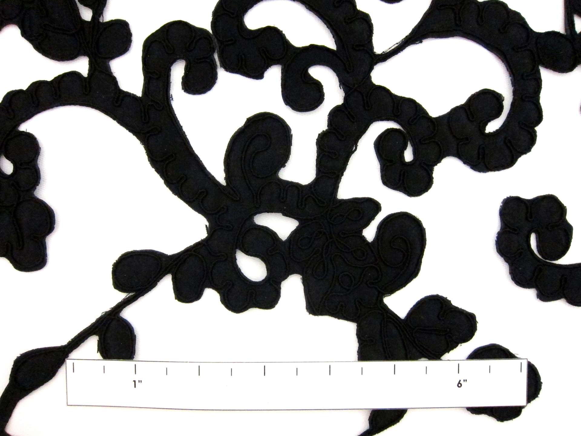 Corded Satin Appliqué on Illusion2