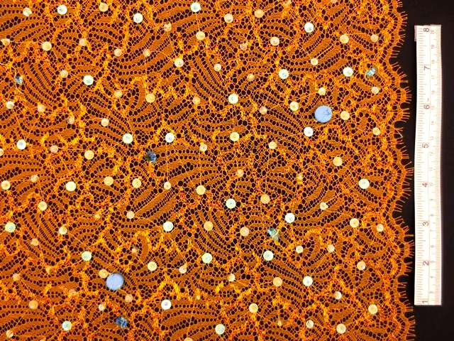 Beaded Metallic Chantilly Lace0